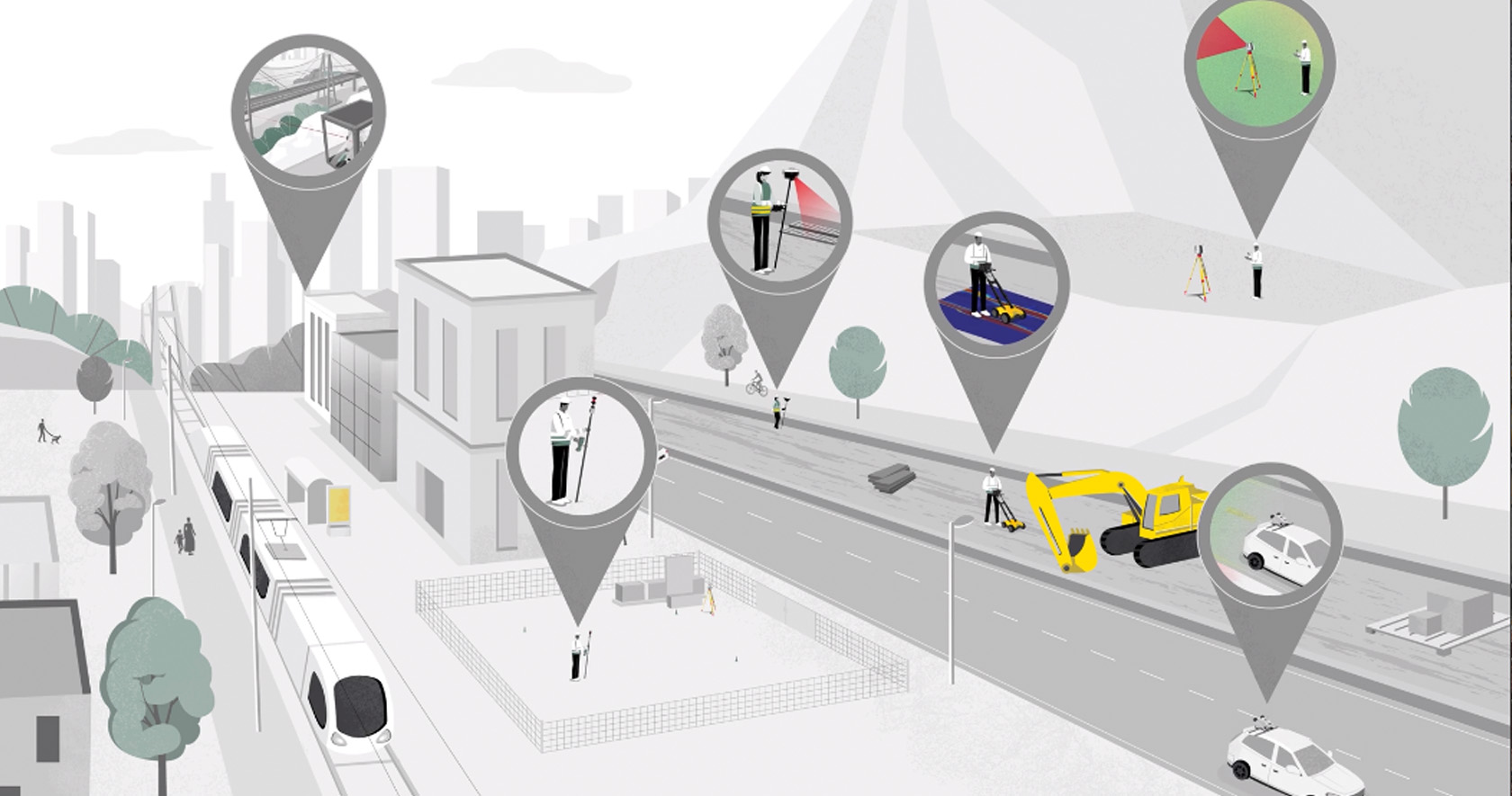 Surveying solutions for every phase of construction